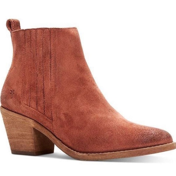 Frye Chelsea Suede Rust Size 8 - Picture 1 of 7